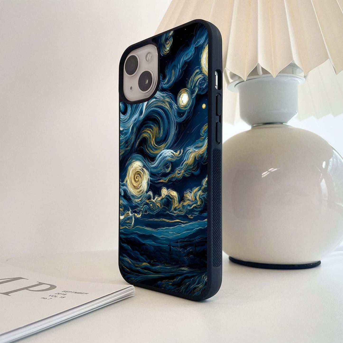 Starry Swirl Skies Glass Case