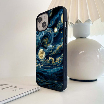 Starry Swirl Skies Glass Case