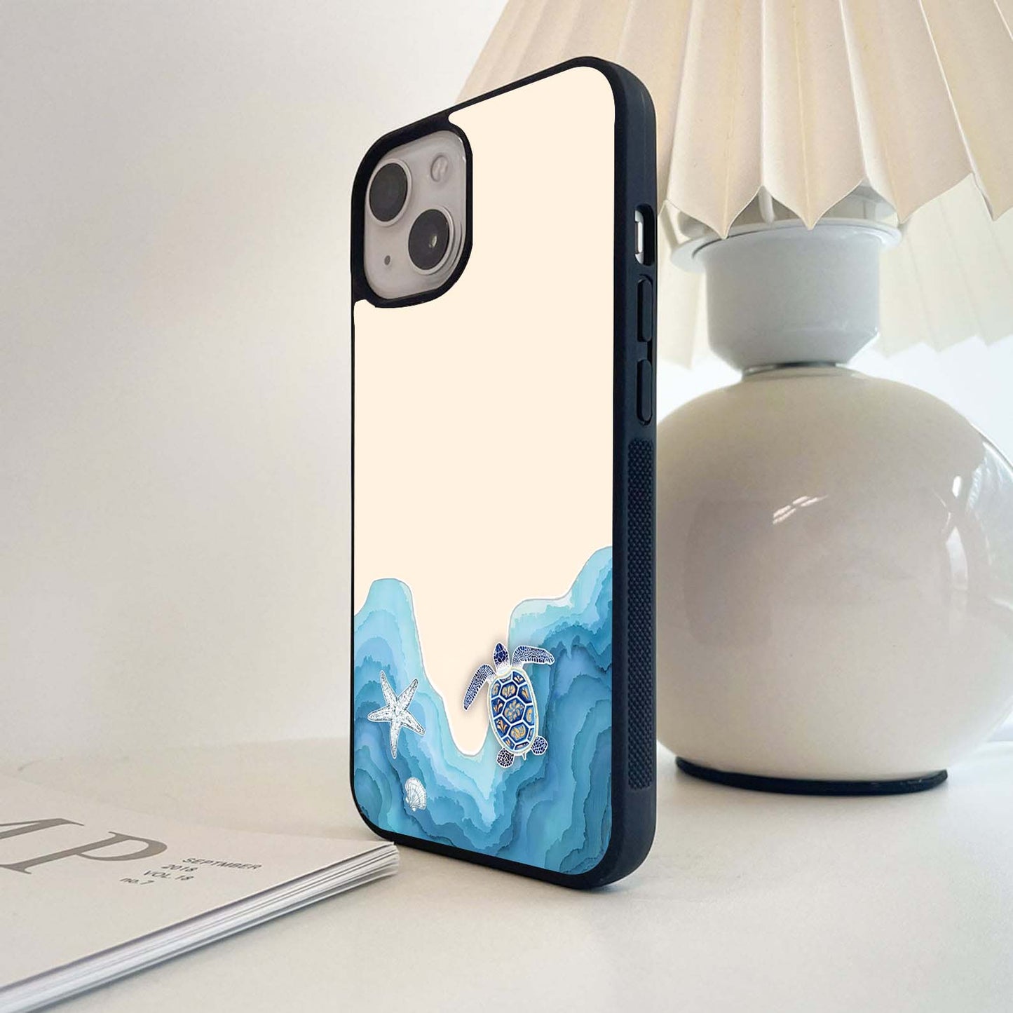 Ocean Drift Turtle Glass Case