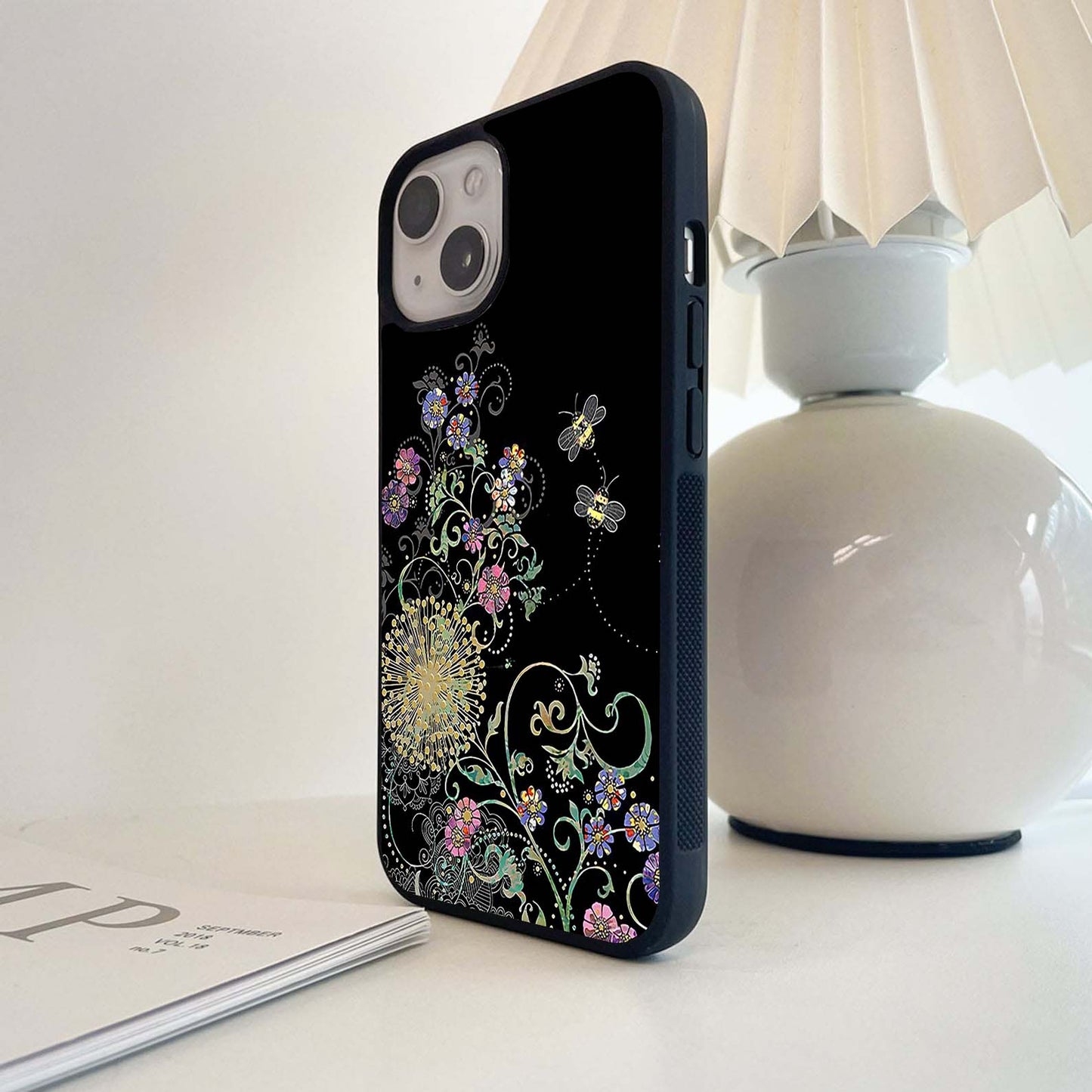 Golden Garden Glow Glass Case