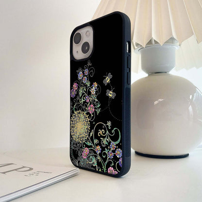 Golden Garden Glow Glass Case