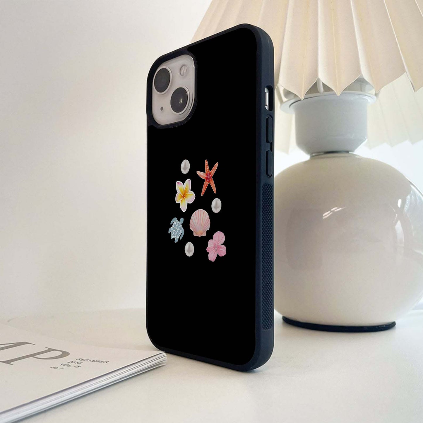 Tropical Pearl Vibes Glass Case