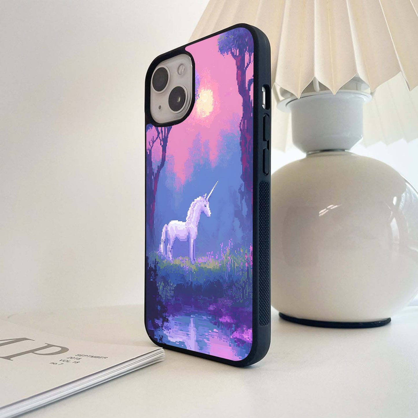 Mystic Unicorn Sunset Glass Case
