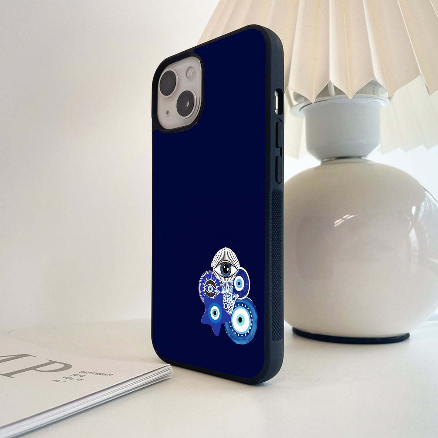 Evil Eye Charm Glass Case
