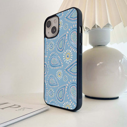 Paisley Sky Delight Pattern Glass Case