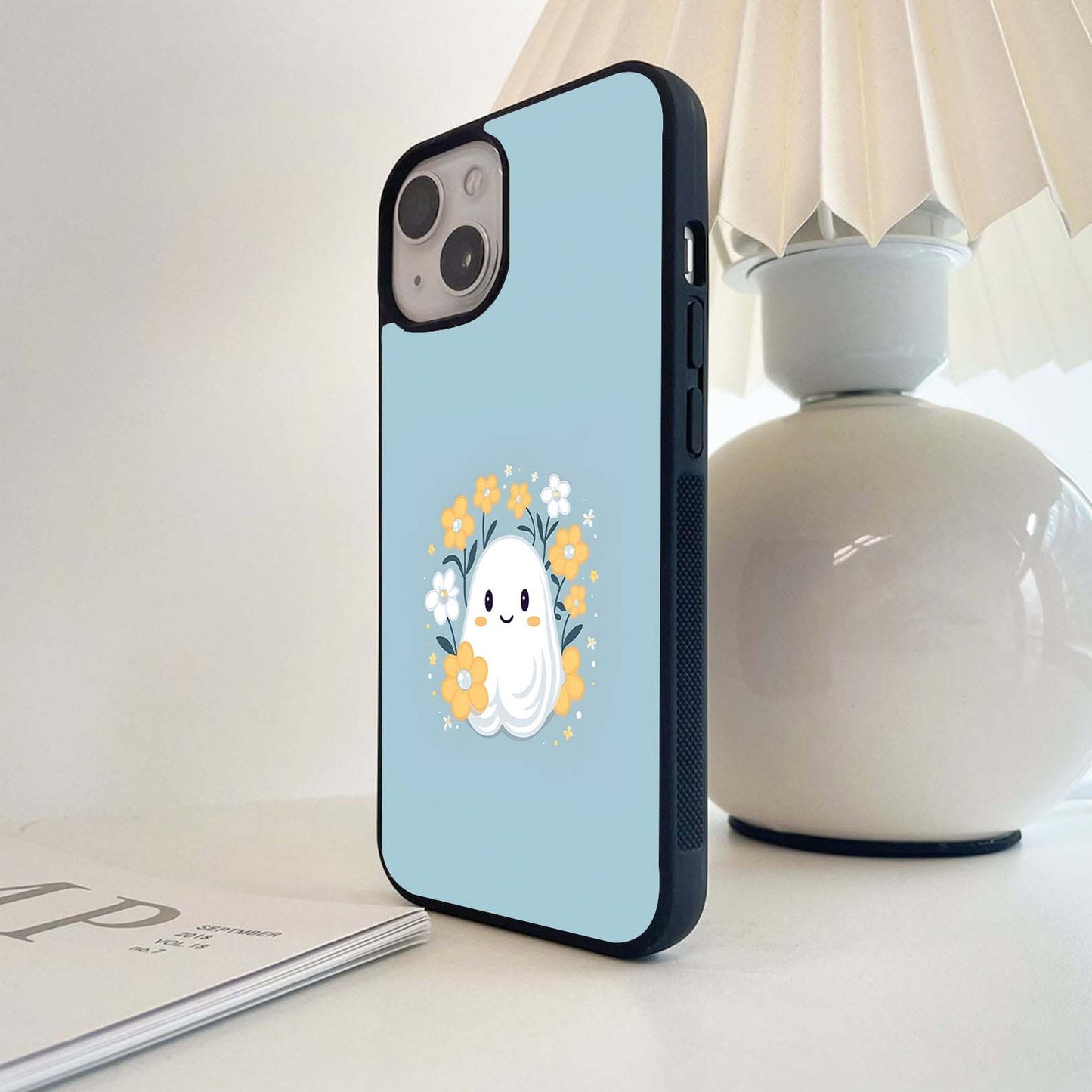 Floral Ghost Glass Case