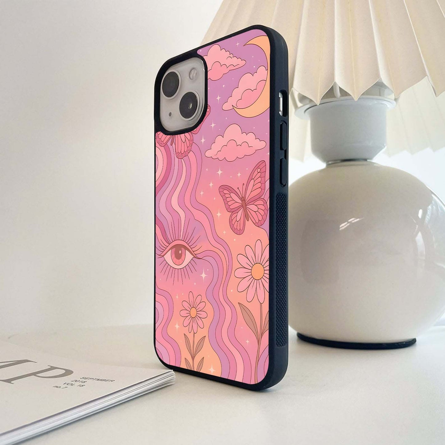 Butterfly Eye Magic Glass Case