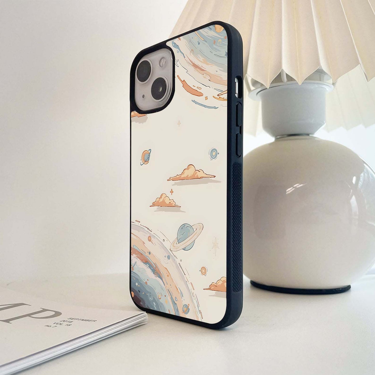 Pastel Planet Whirl Glass Case