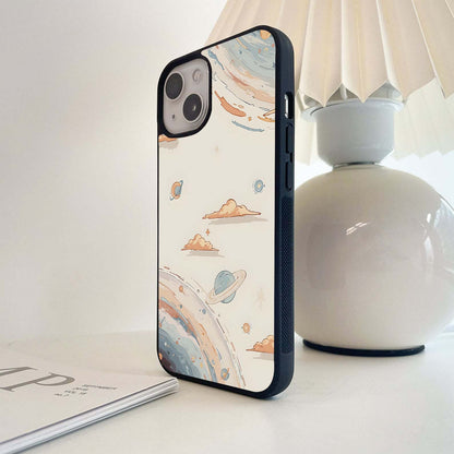 Pastel Planet Whirl Glass Case