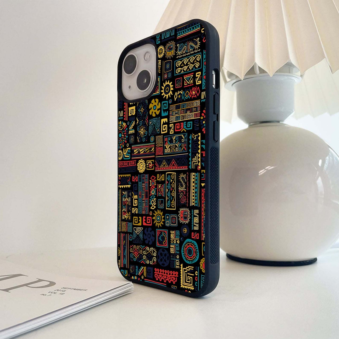 Bold Tribal Code Glass Case