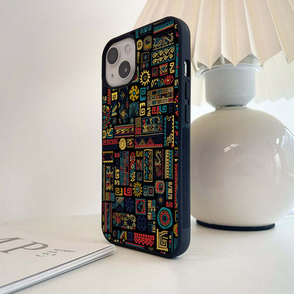 Bold Tribal Code Glass Case