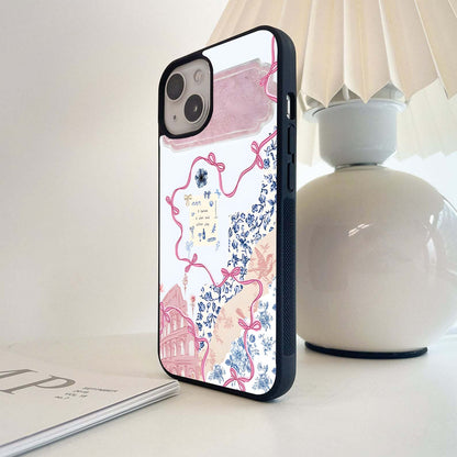 Aesthetic Sprout Bow Glass Case