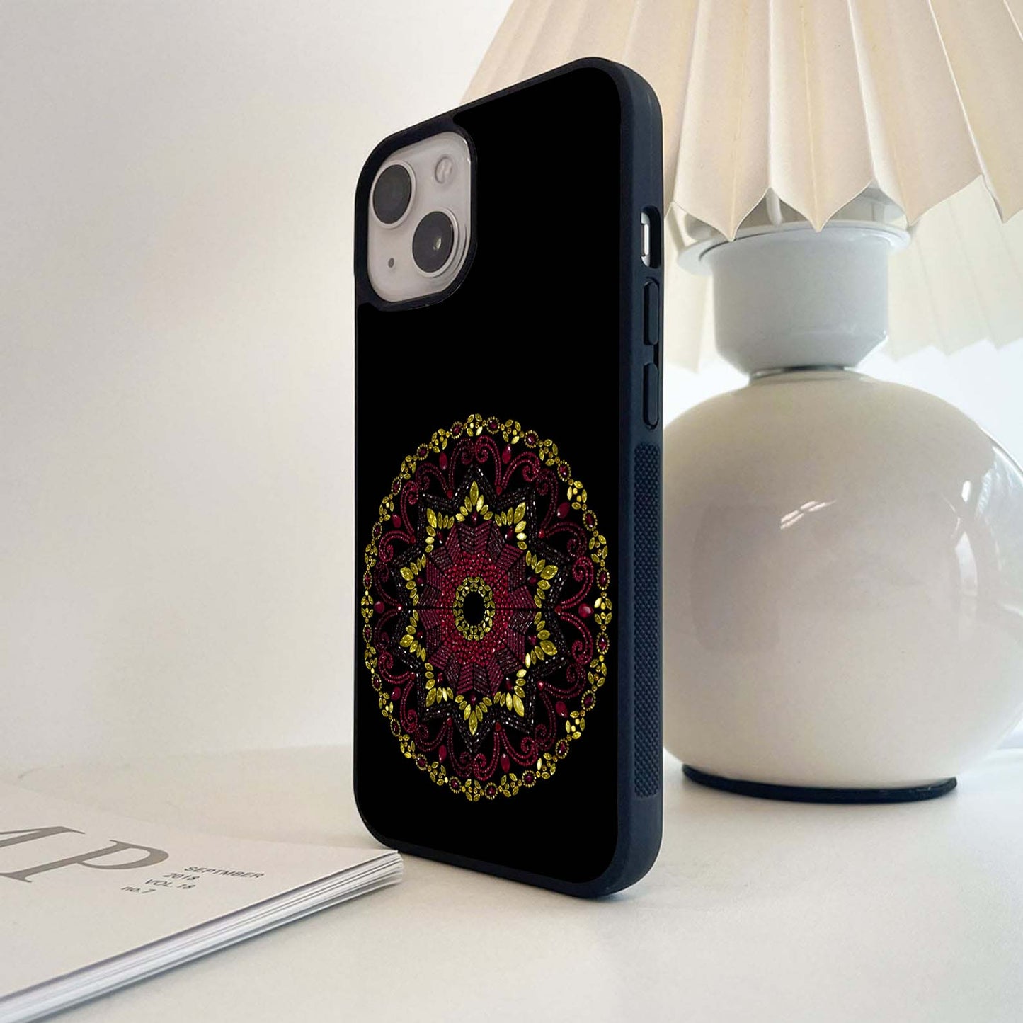 Bejeweled Mandala Glass Case