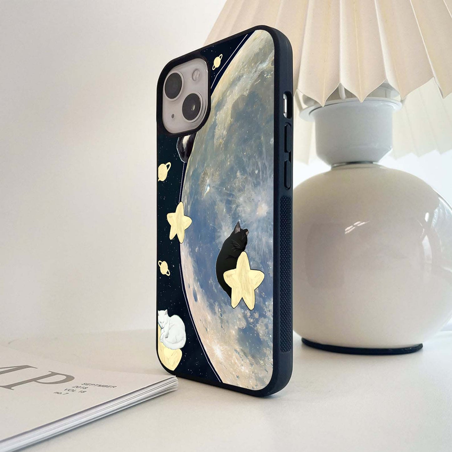 Cats sleeping on stars Glass Case