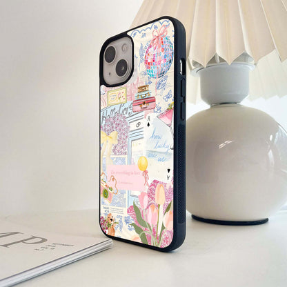 Girly Quotes Disco Ball Glass Case