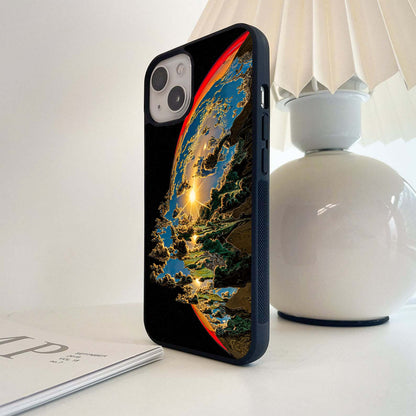 Sunrise Bursting Glass Case