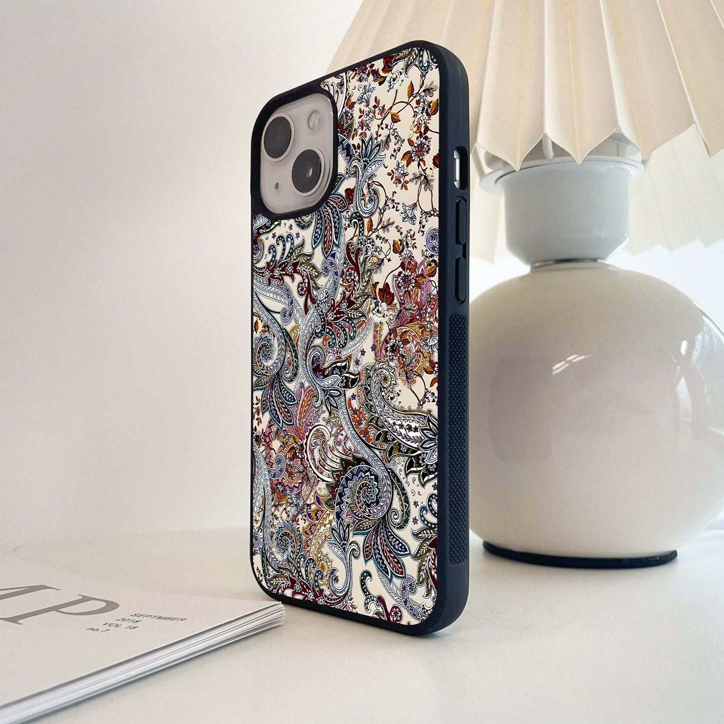 Boho Bloom Swirl Glass Case