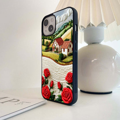 Rustic Rose Haven Glass Case