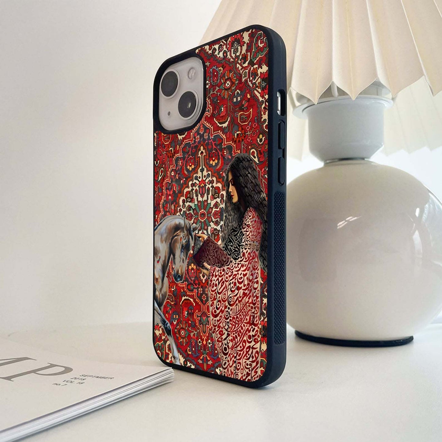 Girl With Horse Glass Case