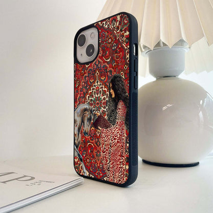 Girl With Horse Glass Case