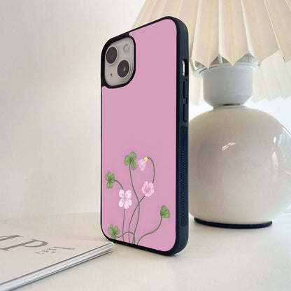 Pink Petal Wash Glass Case