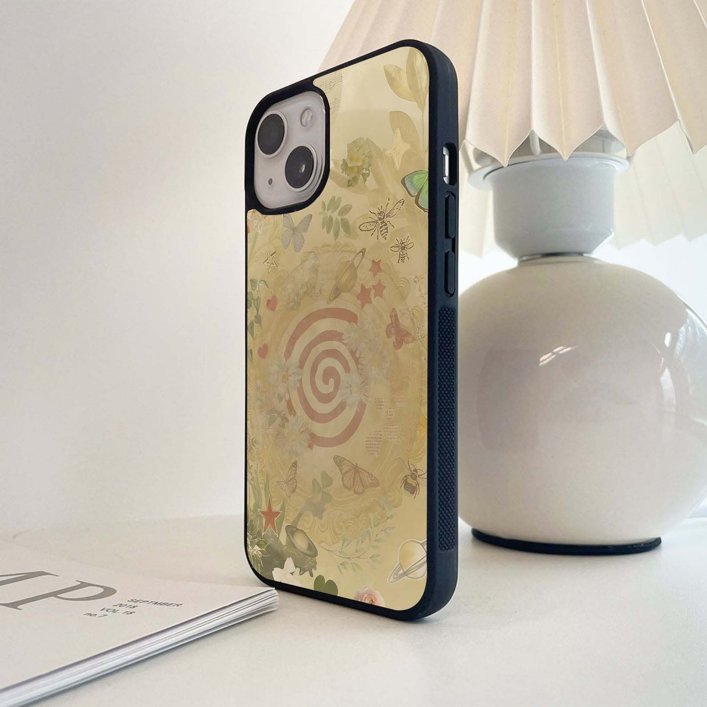 Aesthetic Inject Biege Glass Case