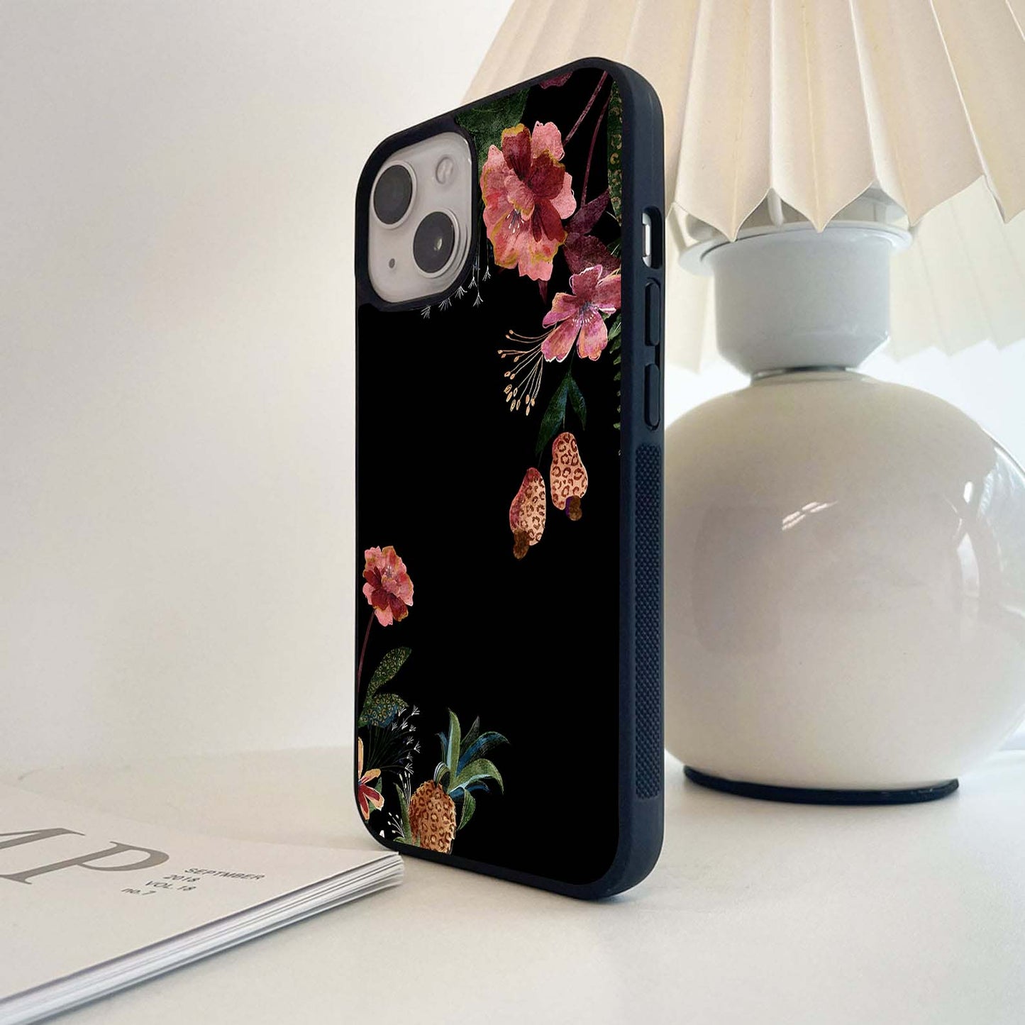 Jungle Cashew Bloom Glass Case