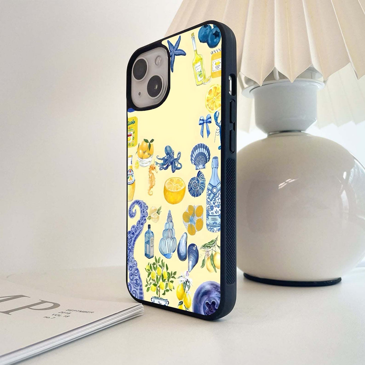 Yellow Summer Mood Glass Case