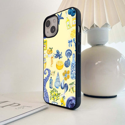 Yellow Summer Mood Glass Case