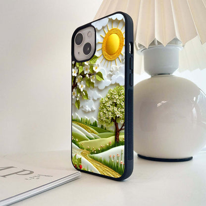 Spring Blossom Hills Glass Case