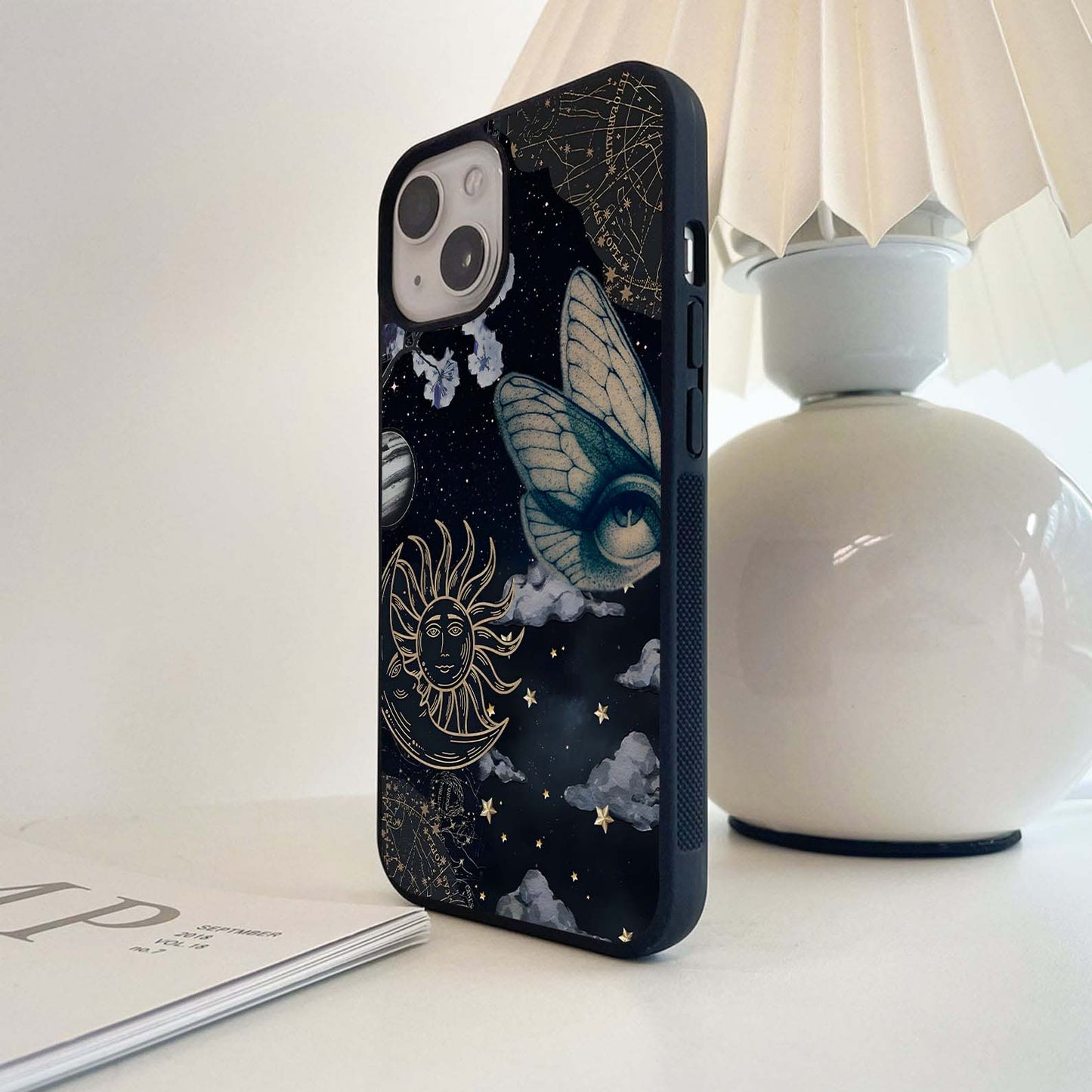 Crescent Moon Crown Glass Case