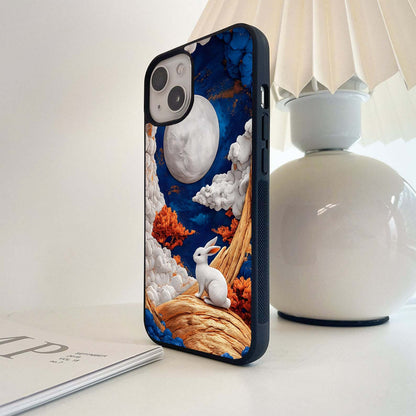 Crowned Spirit Rabbit Glass Case