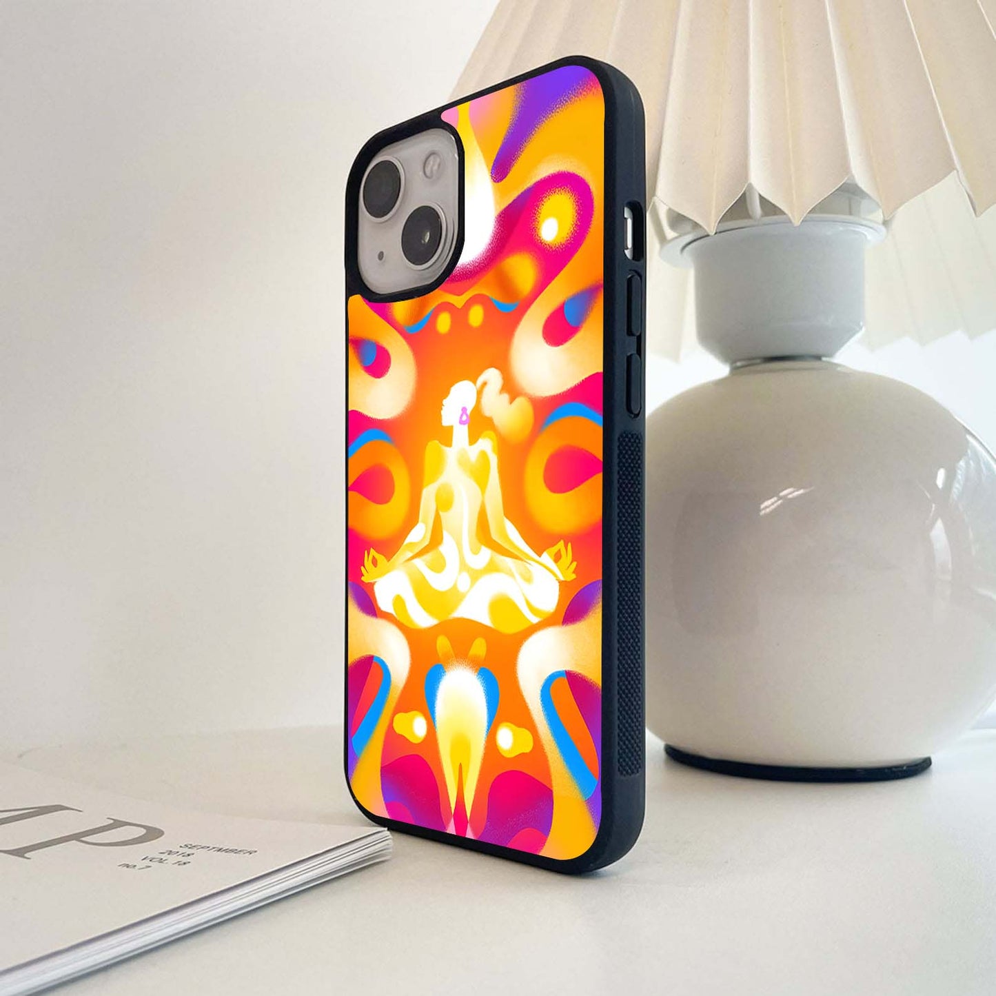 Vibrant Zen Pulse Glass Case