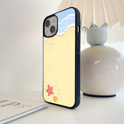 Alone Cute Starfish Glass Case