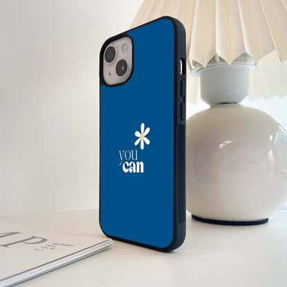 Mini Quote With Flower Glass Case