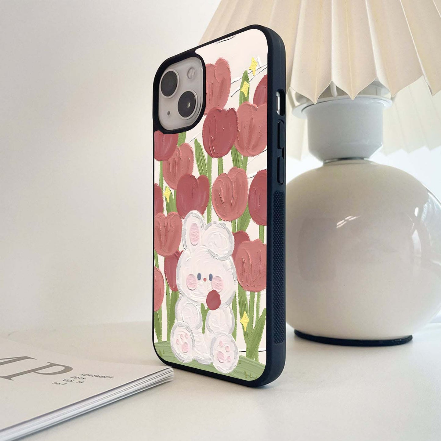 Tulip Garden Snuggle Glass Case