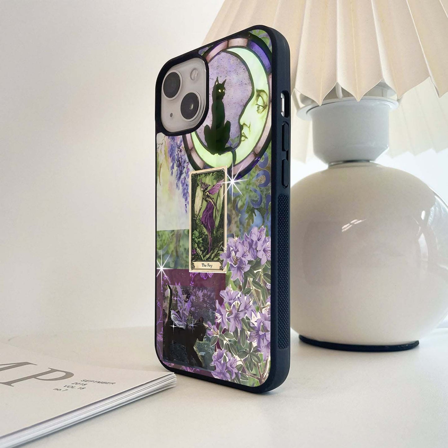 Mystic Moon Familiar Glass Case