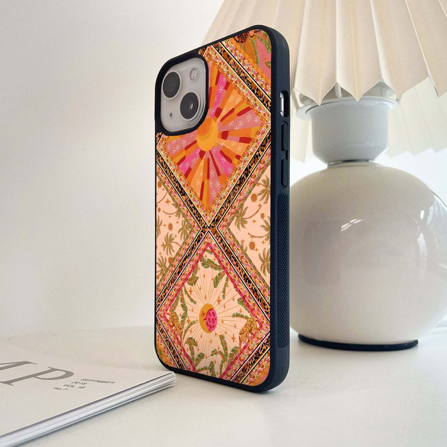 Tropical Mosaic Glass Case