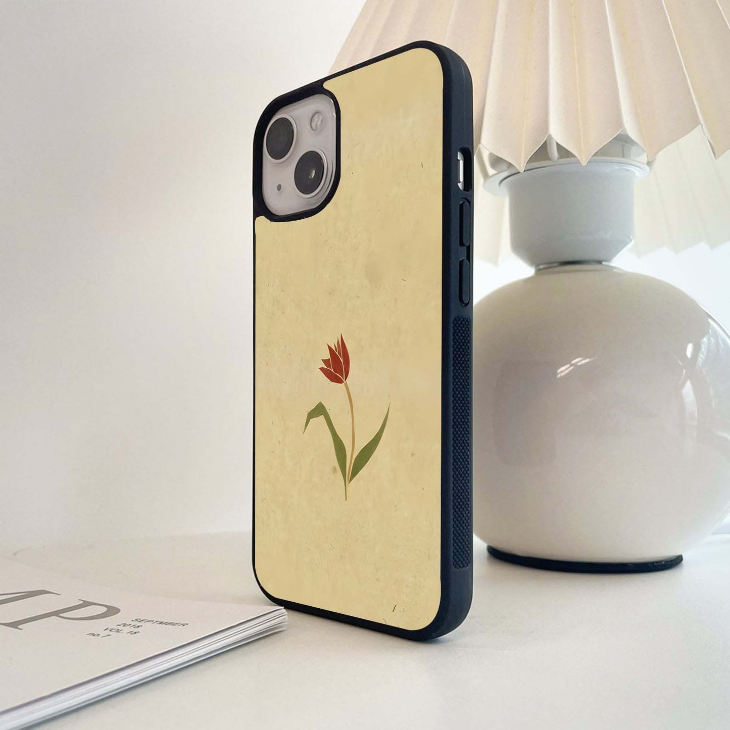 Minimal Vision Lotus Glass Case