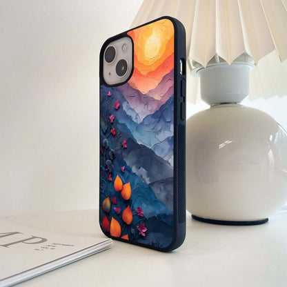 Twilight Bloom Hills Glass Case