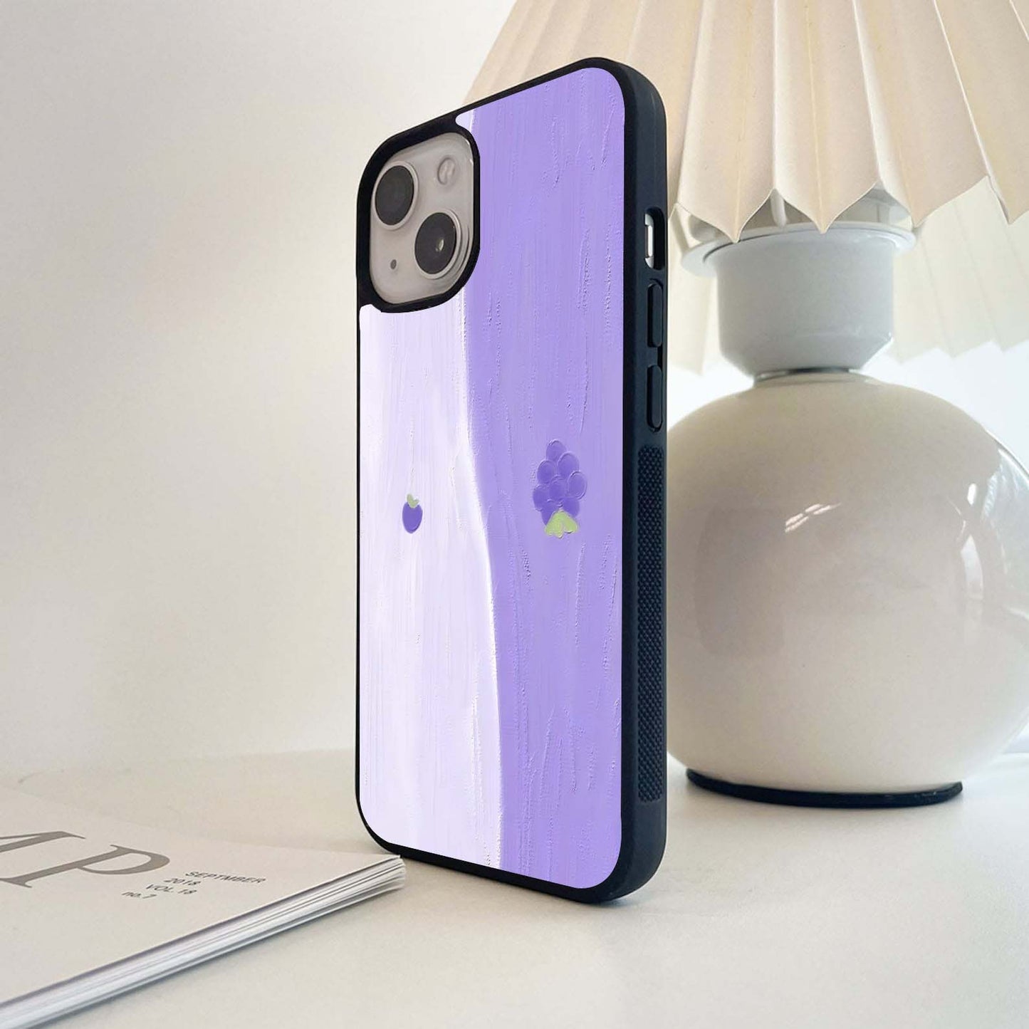 Grape Blush Delight Glass Case