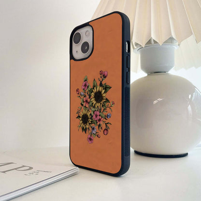 Artistic Low Floral Glass Case