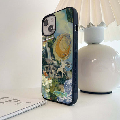 Blossom Drift Moon Glass Case