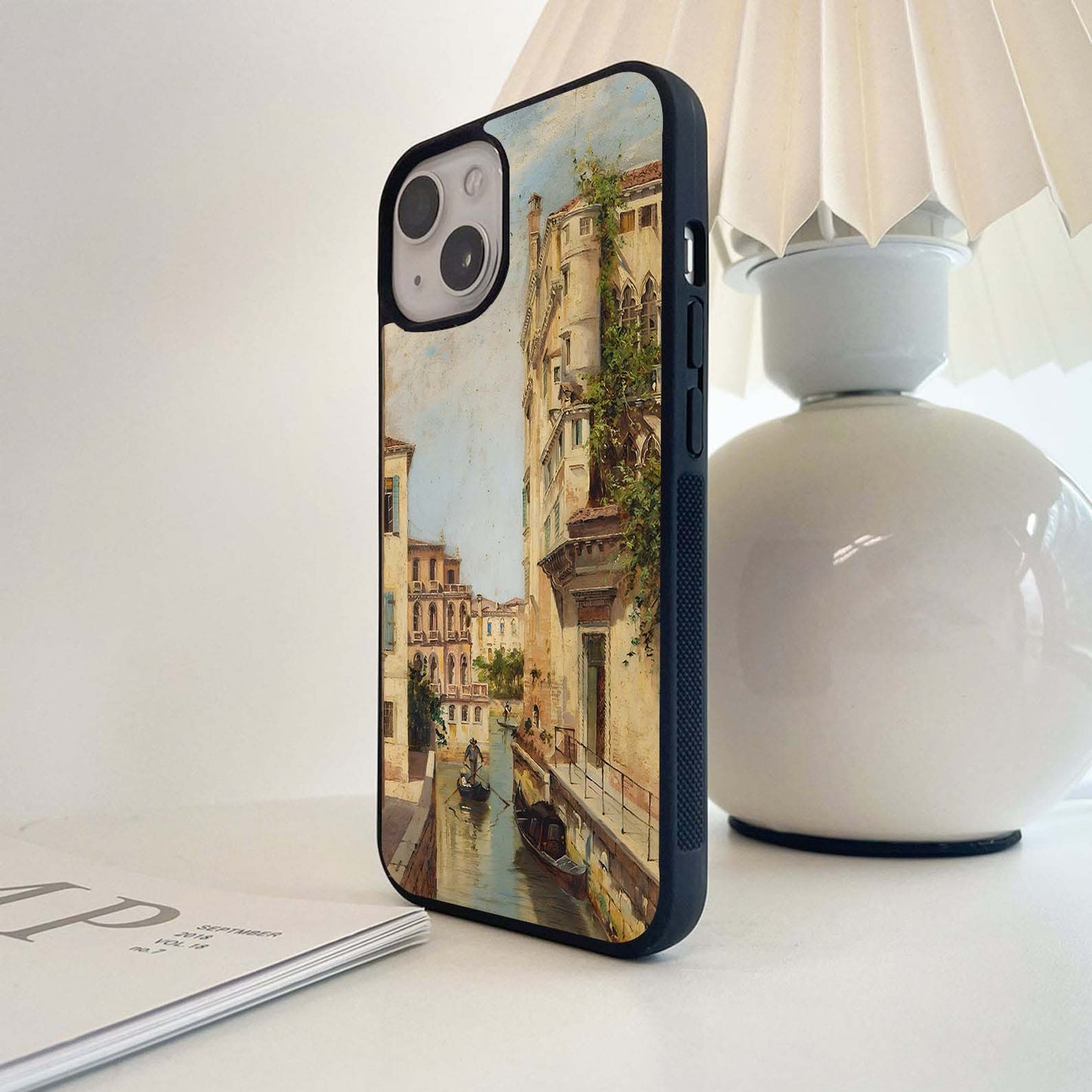 Venice Canal Scene Glass Case