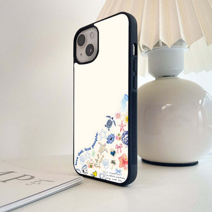 Joyful Beach Vibes Glass Case