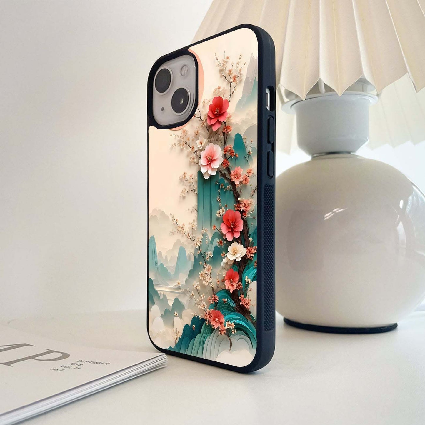 Painted Animate Scenery Glass Case