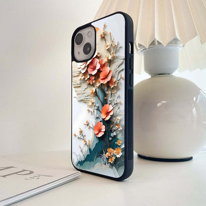 Paperic Hibiscus Scenery Glass Case