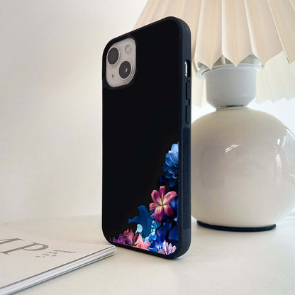 Noir Orchid Bloom Glass Case