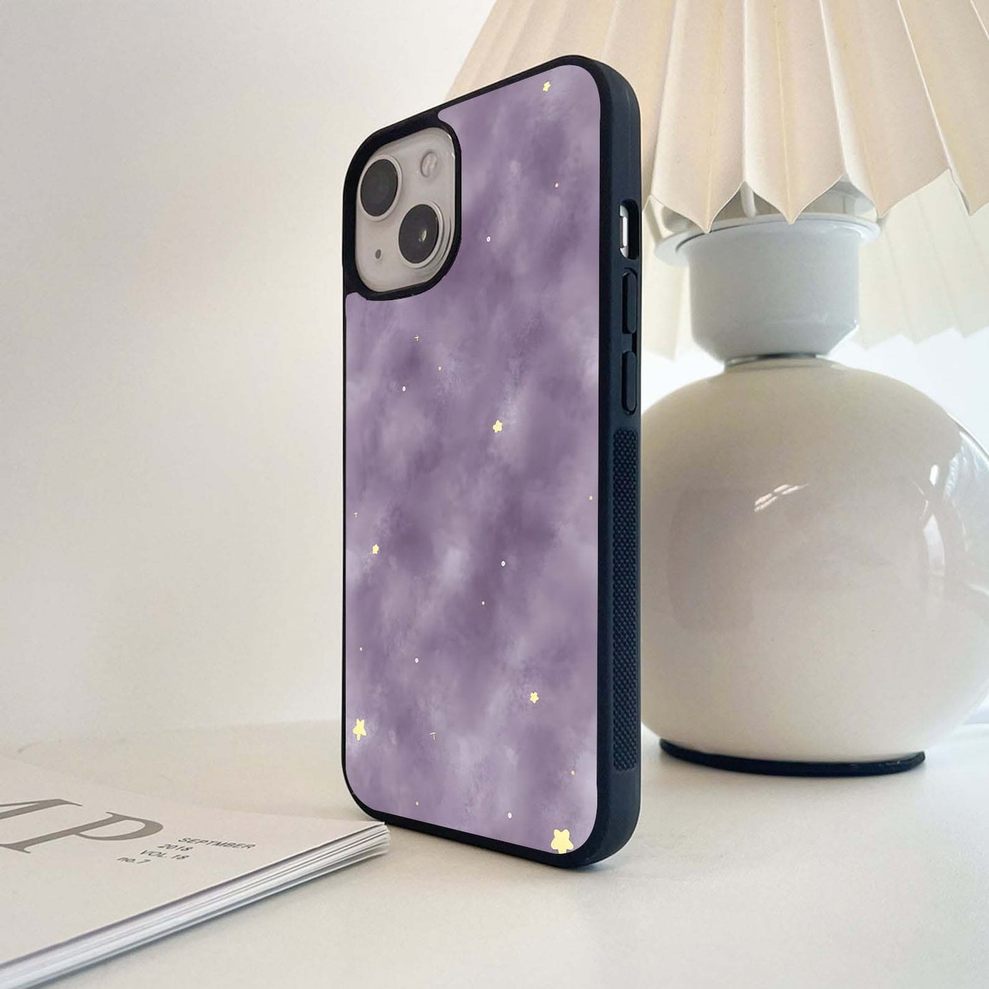 Purple Dream Galaxy Glass Case