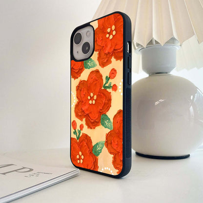 Midnight Flowers Rise Glass Case